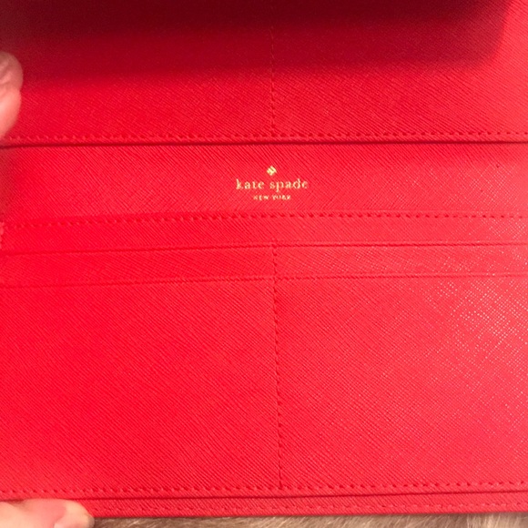 Kate Spade | Bright Red Wallet w/ Strap - Picture 7 of 13
